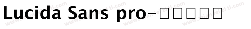 Lucida Sans pro字体转换